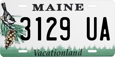 ME license plate 3129UA