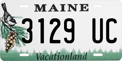 ME license plate 3129UC