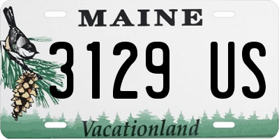ME license plate 3129US