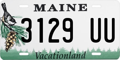 ME license plate 3129UU