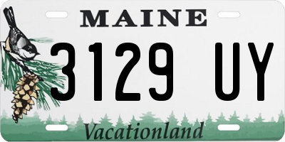 ME license plate 3129UY