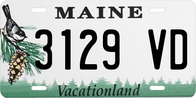 ME license plate 3129VD