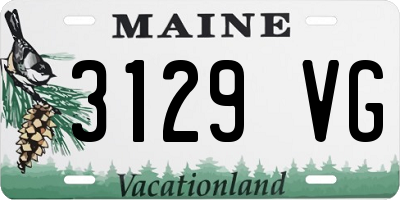 ME license plate 3129VG