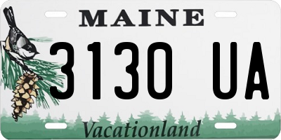 ME license plate 3130UA
