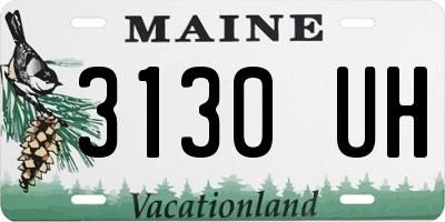 ME license plate 3130UH