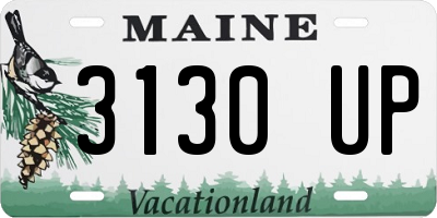 ME license plate 3130UP