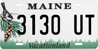 ME license plate 3130UT