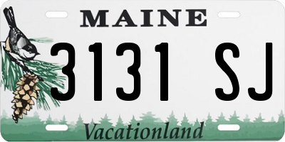 ME license plate 3131SJ