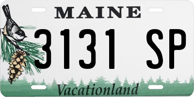 ME license plate 3131SP