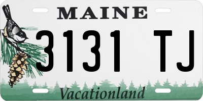 ME license plate 3131TJ