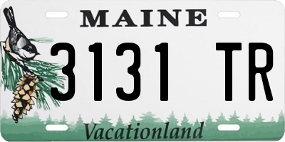 ME license plate 3131TR