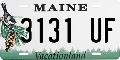 ME license plate 3131UF