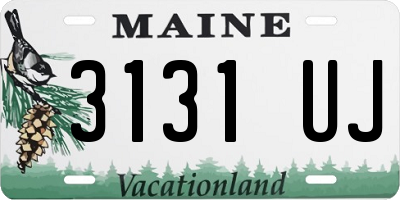 ME license plate 3131UJ