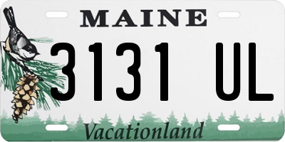 ME license plate 3131UL