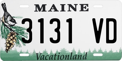 ME license plate 3131VD