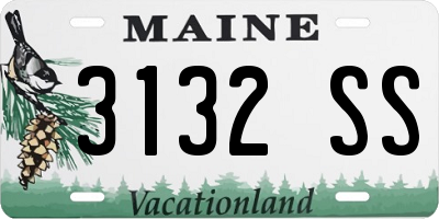 ME license plate 3132SS