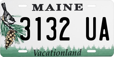 ME license plate 3132UA