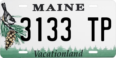 ME license plate 3133TP