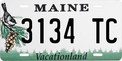 ME license plate 3134TC