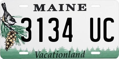 ME license plate 3134UC
