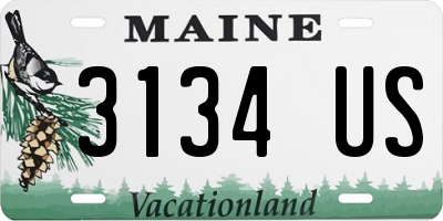 ME license plate 3134US