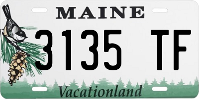 ME license plate 3135TF
