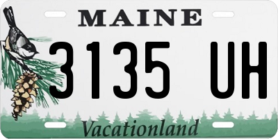 ME license plate 3135UH