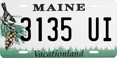ME license plate 3135UI