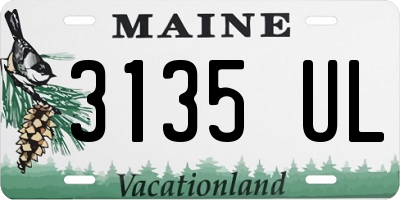 ME license plate 3135UL