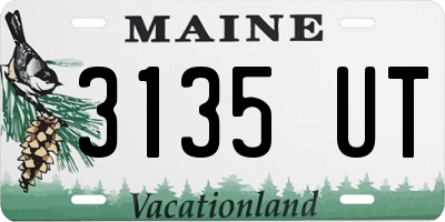 ME license plate 3135UT