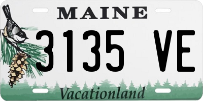 ME license plate 3135VE