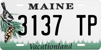 ME license plate 3137TP