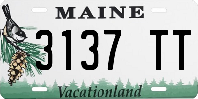 ME license plate 3137TT