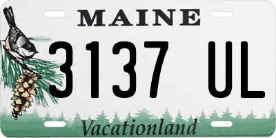 ME license plate 3137UL