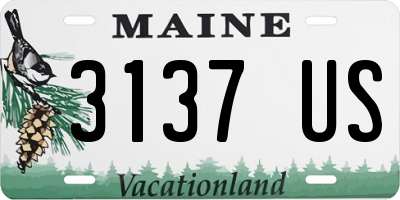 ME license plate 3137US