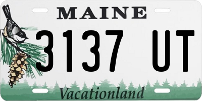 ME license plate 3137UT