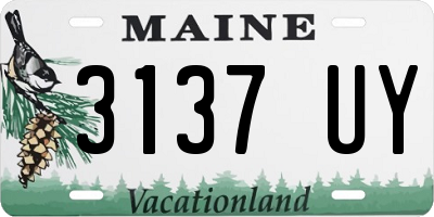 ME license plate 3137UY