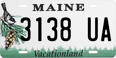 ME license plate 3138UA