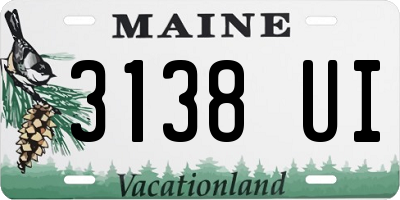 ME license plate 3138UI