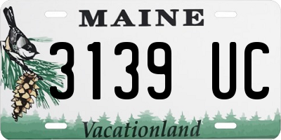 ME license plate 3139UC