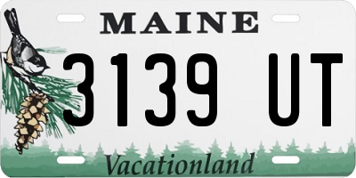ME license plate 3139UT