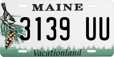 ME license plate 3139UU