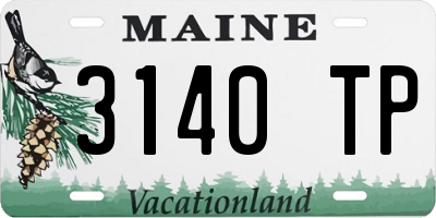 ME license plate 3140TP