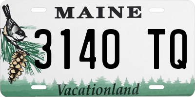 ME license plate 3140TQ