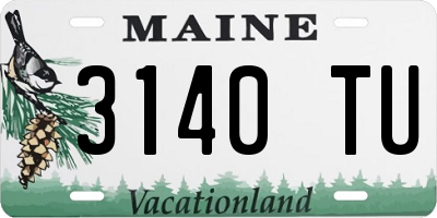 ME license plate 3140TU