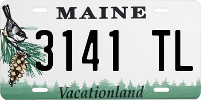 ME license plate 3141TL