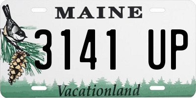 ME license plate 3141UP