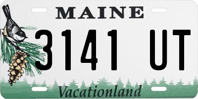 ME license plate 3141UT