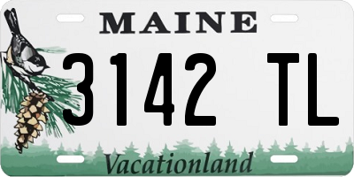 ME license plate 3142TL