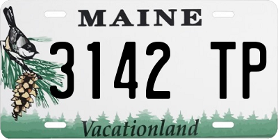 ME license plate 3142TP